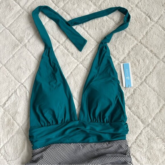 CUPSHE | Keeping You Accompanied Stripe One Piece Swimsuit | Size Large - Picture 11 of 12